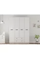 Armoire  Country 4 avec 2 tiroirs