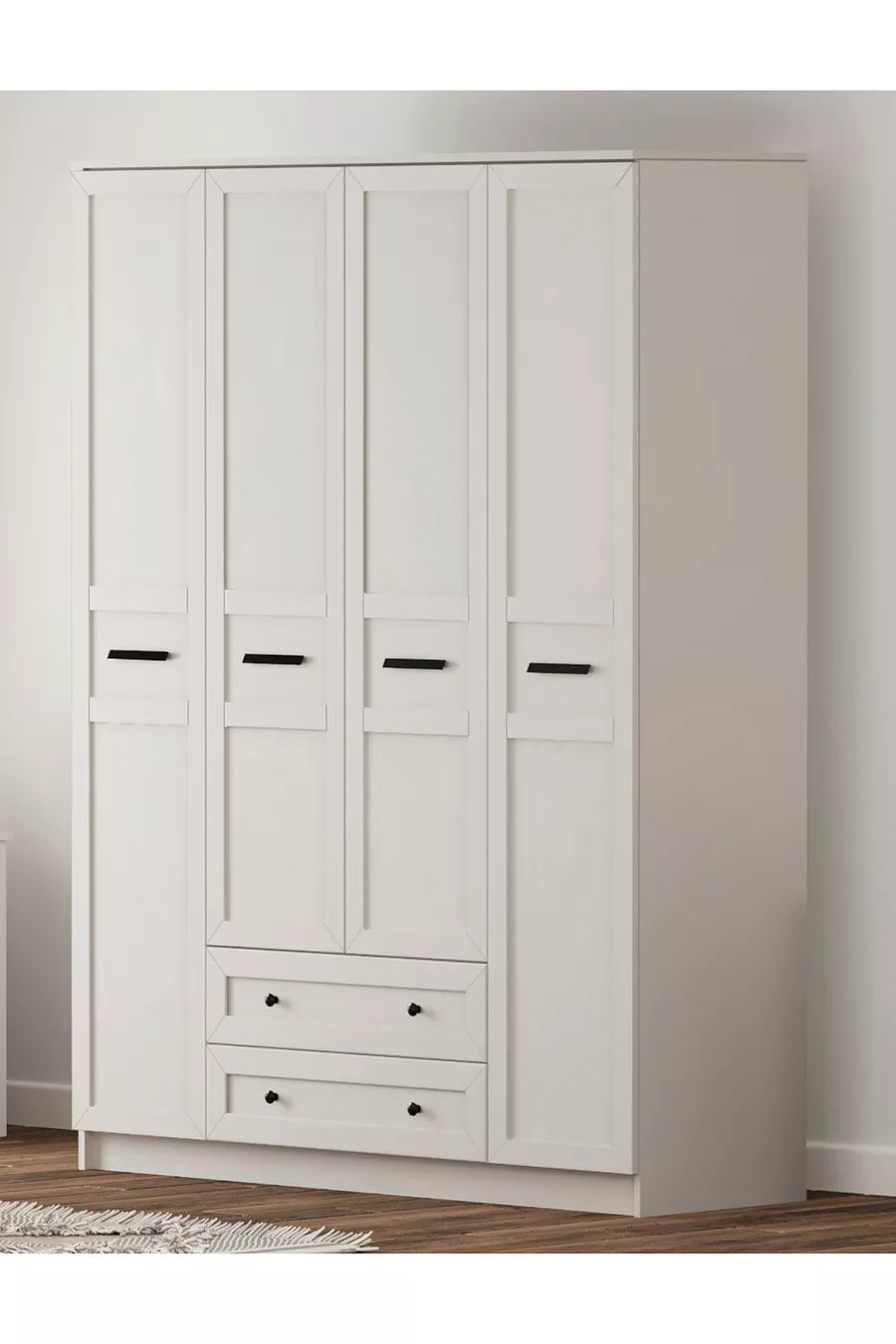 Armoire  Country 4 avec 2 tiroirs