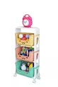 Armoire à jouets à 3 niveaux, organiseur de jouets, armoire à jouets avec panier