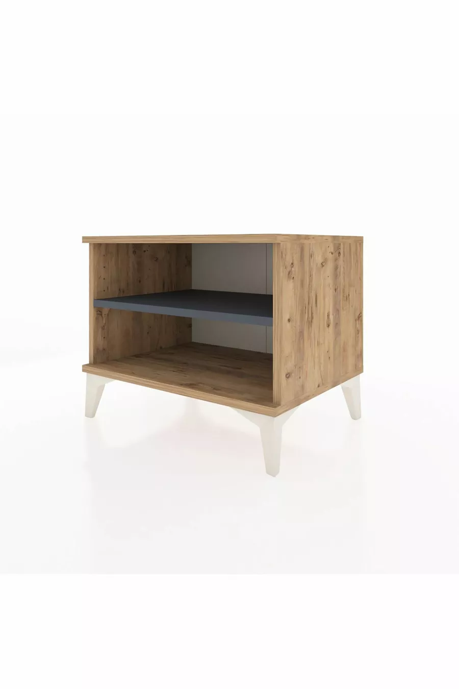 Commode Hyperion à une étagère Pin-Anthracite