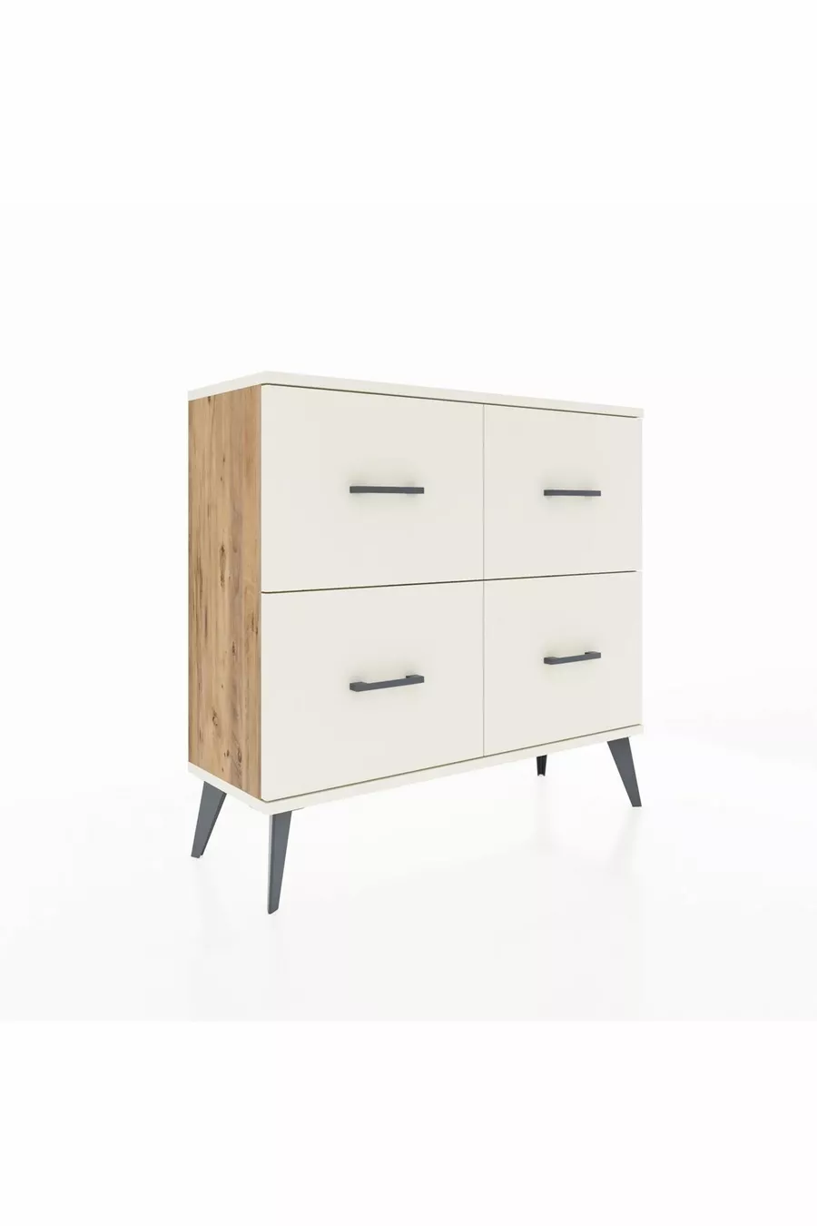 Commode Arges 4 tiroirs Pin-Pierre de Lune
