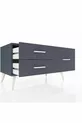 Commode Hyperion 3 étagères Anthracite-Anthracite