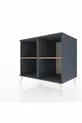 Commode Kronos 2 étagères Anthracite-Anthracite/Sapin