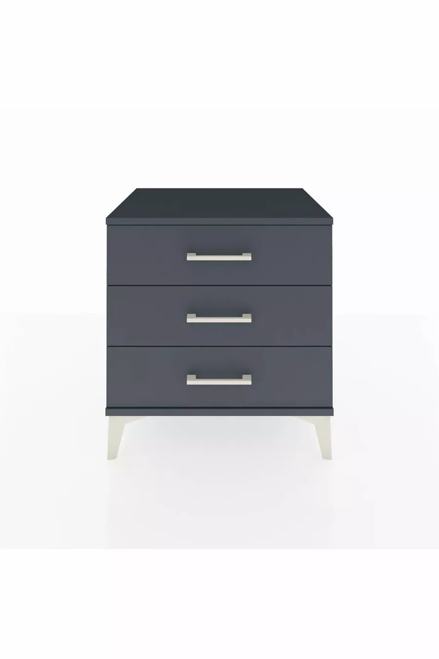 Chevet Hyperion 3 tiroirs Anthracite-Anthracite