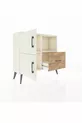 Commode Arges avec 2 étagères, 1 tiroir, 2 portes, couleur Pierre de lune/Pin