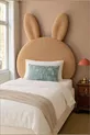 Tête de lit, peluche marron clair, tête de lit pour lit simple, tête de lit en peluche de lapin