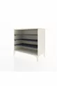 Commode Hyperion 3 étagères Pierre de lune-Anthracite