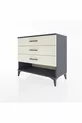 Commode Hyperion 3 tiroirs Anthracite-Silex