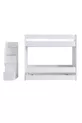 Lit superposé, Lit superposé pour enfant Martin - Blanc 1 matelas confort