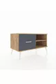 Commode Hyperion à une étagère et un tiroir, pin-pin/anthracite