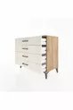 Commode Hyperion 4 tiroirs Pin-Ambre