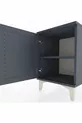 Chevet Hyperion avec une étagère unique et une porte unique Anthracite-Anthracite