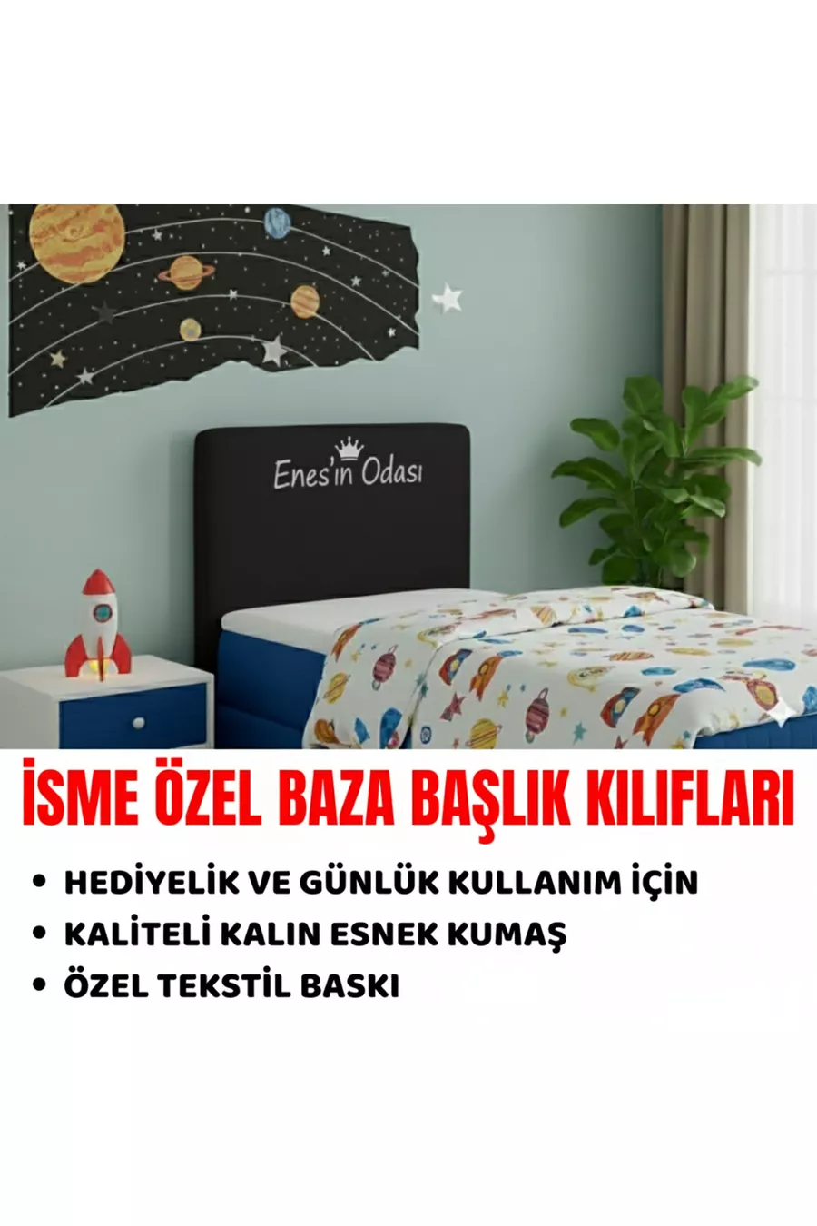 HOUSSE DE TÊTE DE LIT PERSONNALISÉE AVEC IMPRIMÉ, CADEAU, HOUSSE SIMPLE