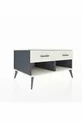 Commode Kronos 2 tiroirs Anthracite-Pierre d'ardoise