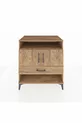 Commode Kronos 3 étagères 1 tiroir 2 portes Pin-Pin