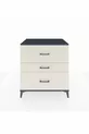 Commode Kronos 3 tiroirs Anthracite-Pierre de lune