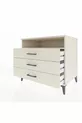 Commode Kronos à une étagère et 3 tiroirs en pierre de lune