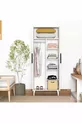 Armoire à 2 portes avec penderie et étagère