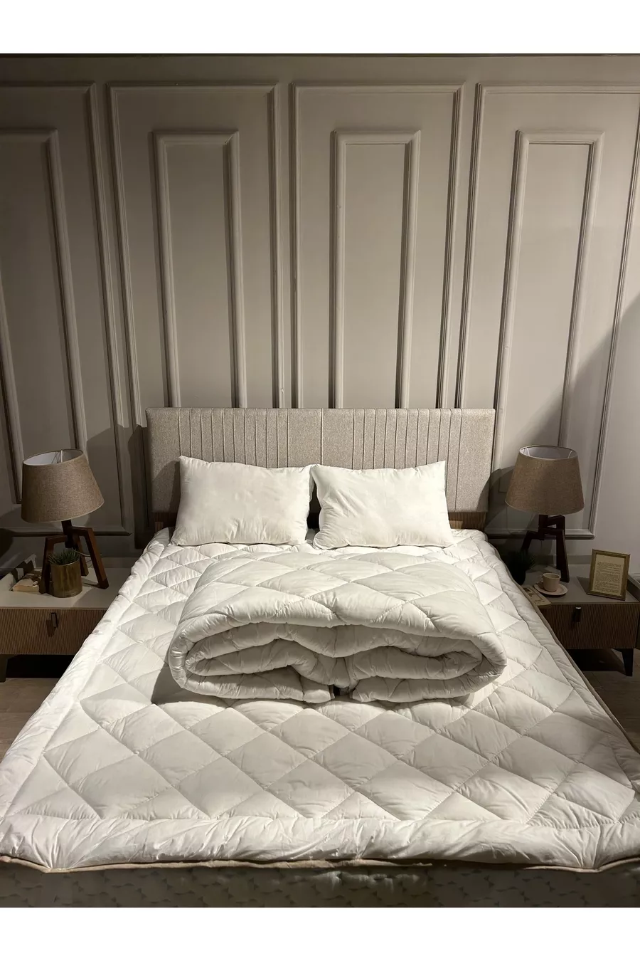 Matelas en laine double en pure laine mérinos d'agneau
