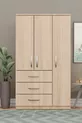 GM -S ECE LUXE 3 PORTES 3 TIROIRS ARMOIRE EN SONOMO