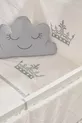 Berceau à bascule en bois Mondo Anne Yanı cm (blanc-gris motif)