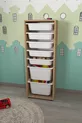 Armoire à 7 paniers Armoire polyvalente Armoire à jouets Pera Saphir Chêne