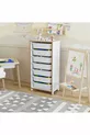 ARMOIRE À JOUETS À 7 PANNEAUX - ARMOIRE À JOUETS MULTIFONCTIONNELLE (MDF)