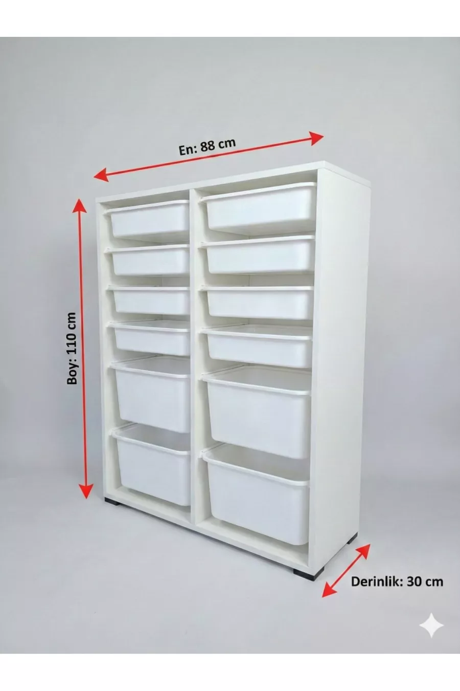 Armoire à Jouets Polyvalente avec Tiroirs et Unité de Rangement – Organisateur de Chambre d’Enfant avec Étiquette Cadeau