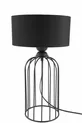 Lampe de table Tema noire avec abat-jour noir, lampe de table décorative, abajour, éclairage sur table d'appoint et chevet, décoration intérieure