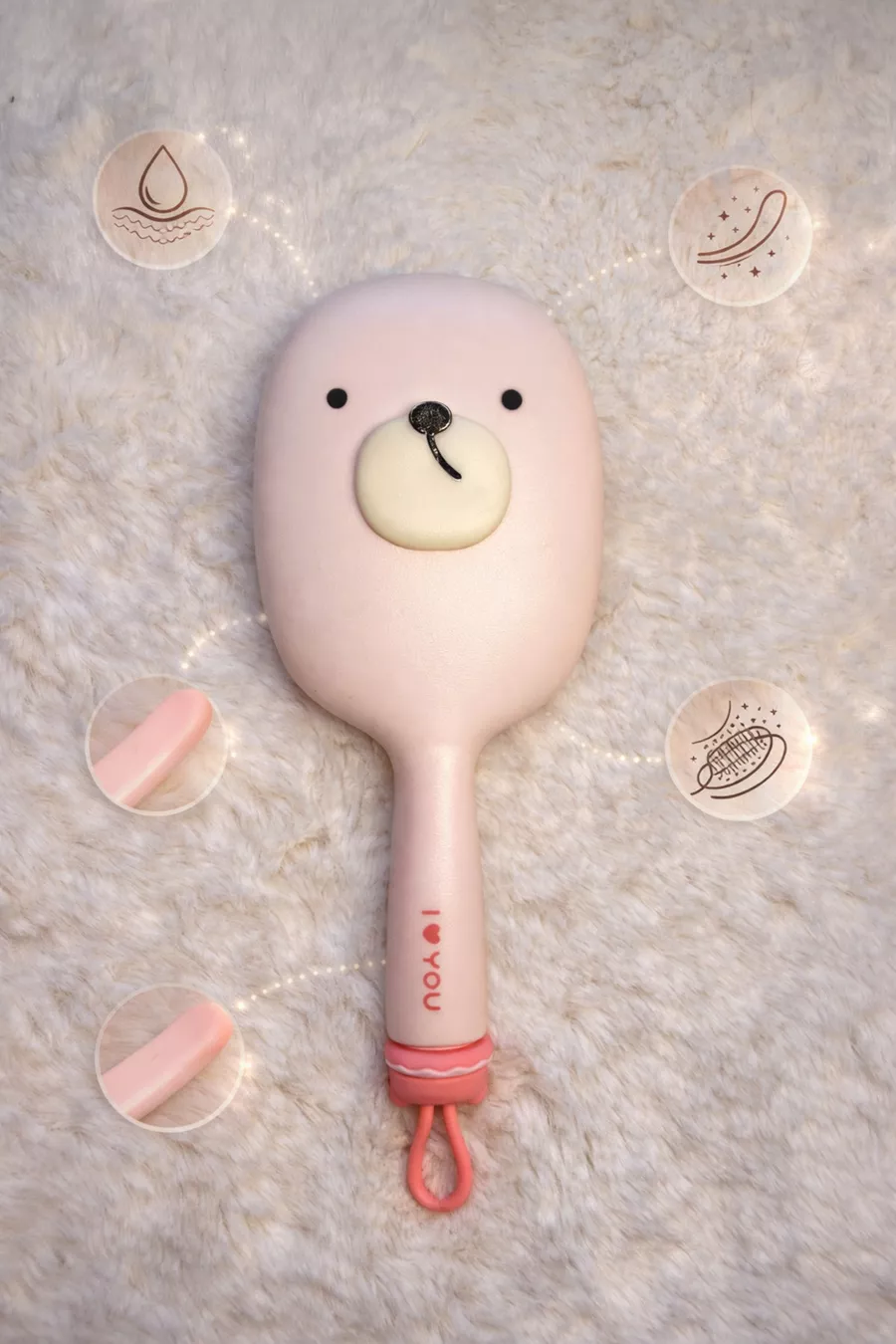 Peigne à cheveux à bout fin Ocean par Lili Hassas – Conception confortable et ergonomique