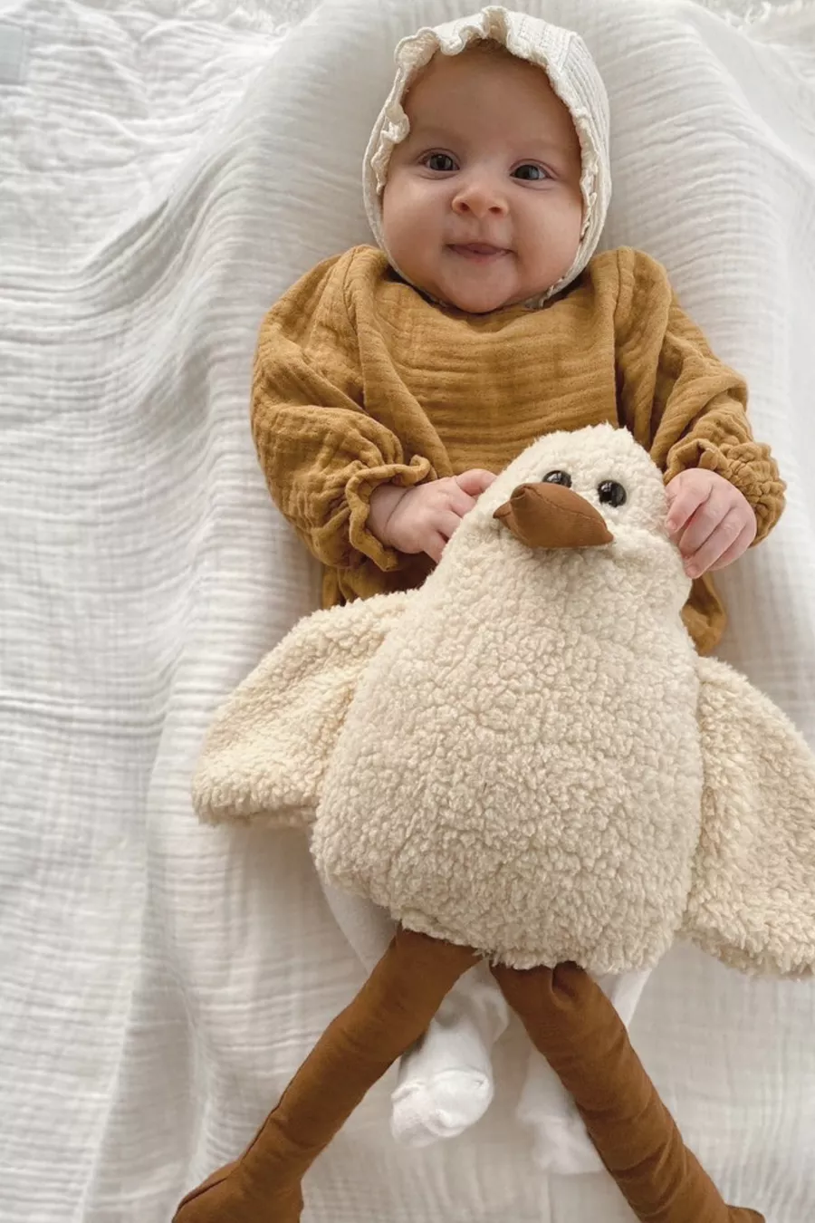Oreiller Canard Duffy Compagnon de Sommeil pour Enfant et Bébé