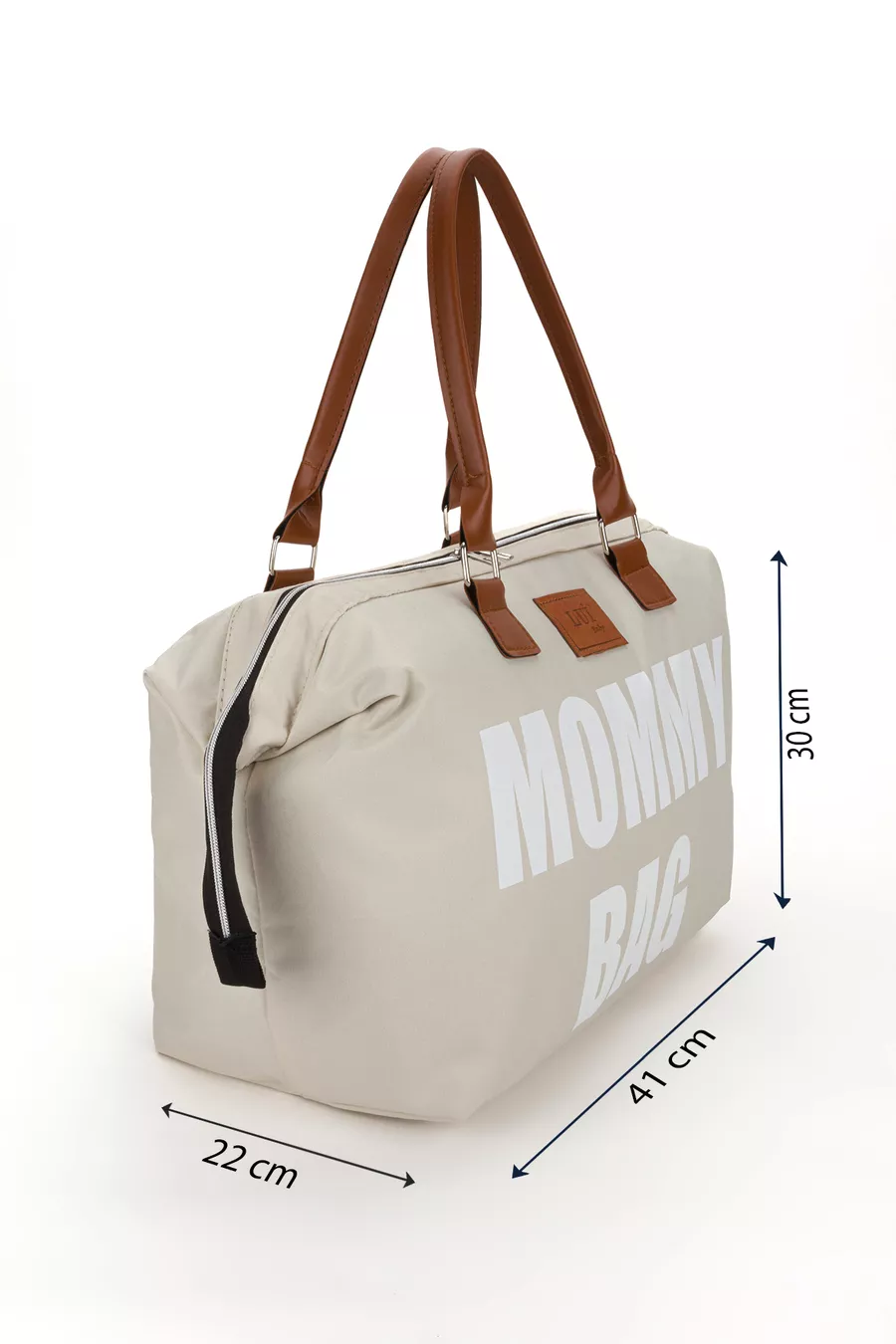 Sac à dos de soins pour bébé avec support de sangle et sac à bandoulière Mommy Bag avec porte-clés en cadeau, ensemble de 2 pièces