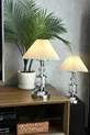 Lampe décorative Carlot moderne avec détails en pierre de cristal 1 pièce argent