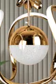 Suspension LED moderne en métal plaqué or modèle Peru pour salon, cuisine, salle à manger et chambre