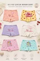 Ensemble de 6 boxers pour fille culotte sous-vêtements