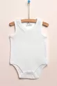 Body bébé débardeur blanc 5 pièces en coton  % biologique