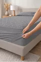 Drap-housse de protection matelassé en coton  % gris - Bébé-Simple-Double-Taille King