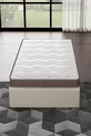 Lit Full Orthopédique Bambou Açelya, avec tissu en maille respirant, options de taille