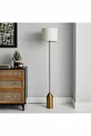 Lampadaire en forme de champignon au design moderne avec abat-jour en tissu