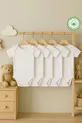 Body Bébé Manches Courtes Lot de 5 Set Body Unisexe Col Rond % Coton