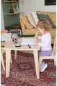Ensemble de table et chaises en bois Montessori pour enfants (1 table + 2 chaises)