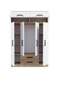 Thème 6 Couverture 2 Armoire à tiroirs Pin Atlantique Blanc