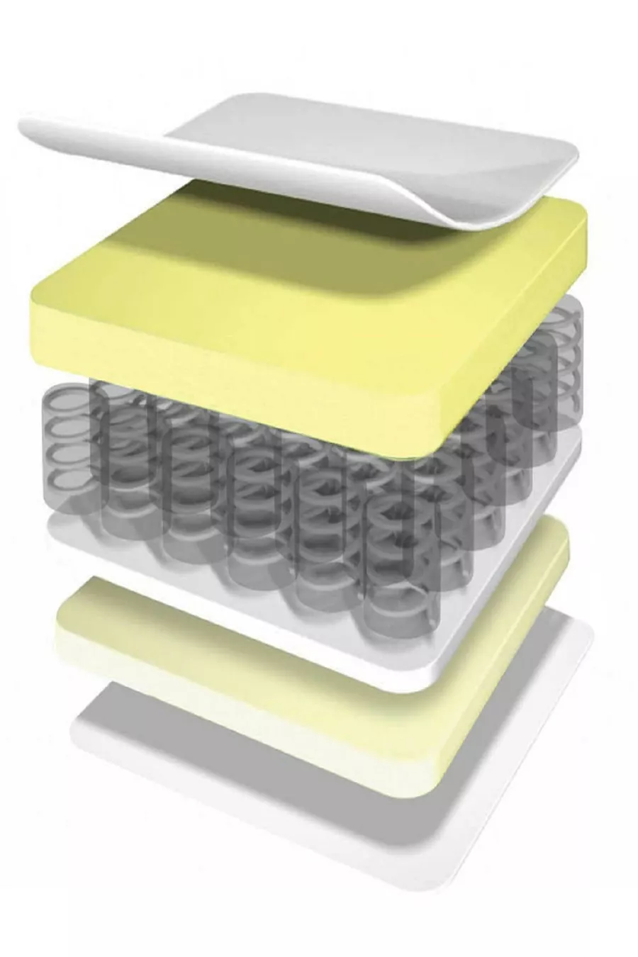 Matelas Orthopédique à Ressorts en Tissu Aloe Vera Luxueux Soft Matelas Orthopédique à Ressorts  Cm Matelas à Ressorts