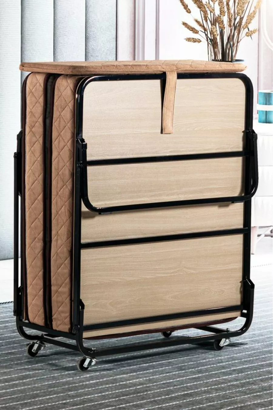 Niron Supreme Lit Pliable de Luxe et Cadre de Lit Lit Pliable Simple et Double