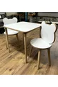 Ensemble de table et chaises pour enfants Panda Blanc Table d'activité Table de travail 1 table 2 chaises