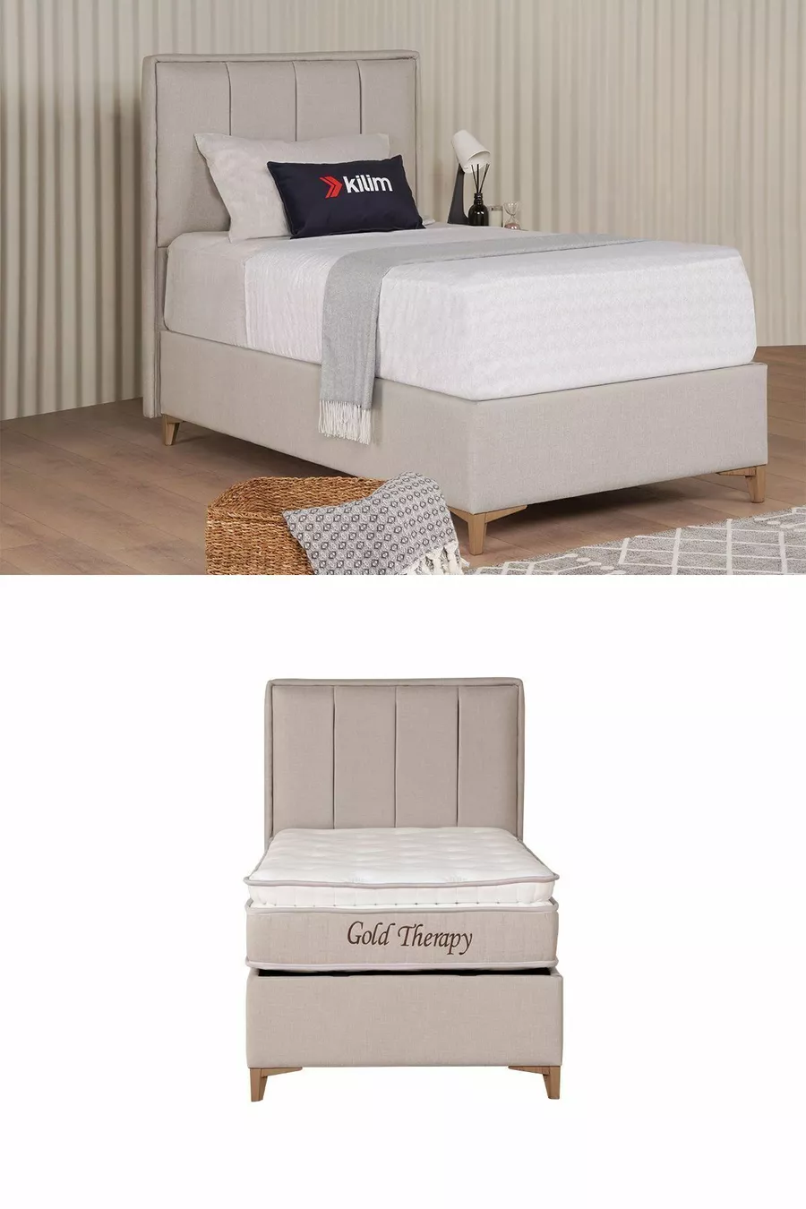 Matelas Orthopédique Gold Therapy (CADRE ET TÊTE DE LIT NON INCLUS)