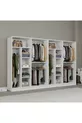 Armoire à vêtements Kardelen Série Mat Blanc 8 Portes  Étagères  cm - ensemble de garde-robe