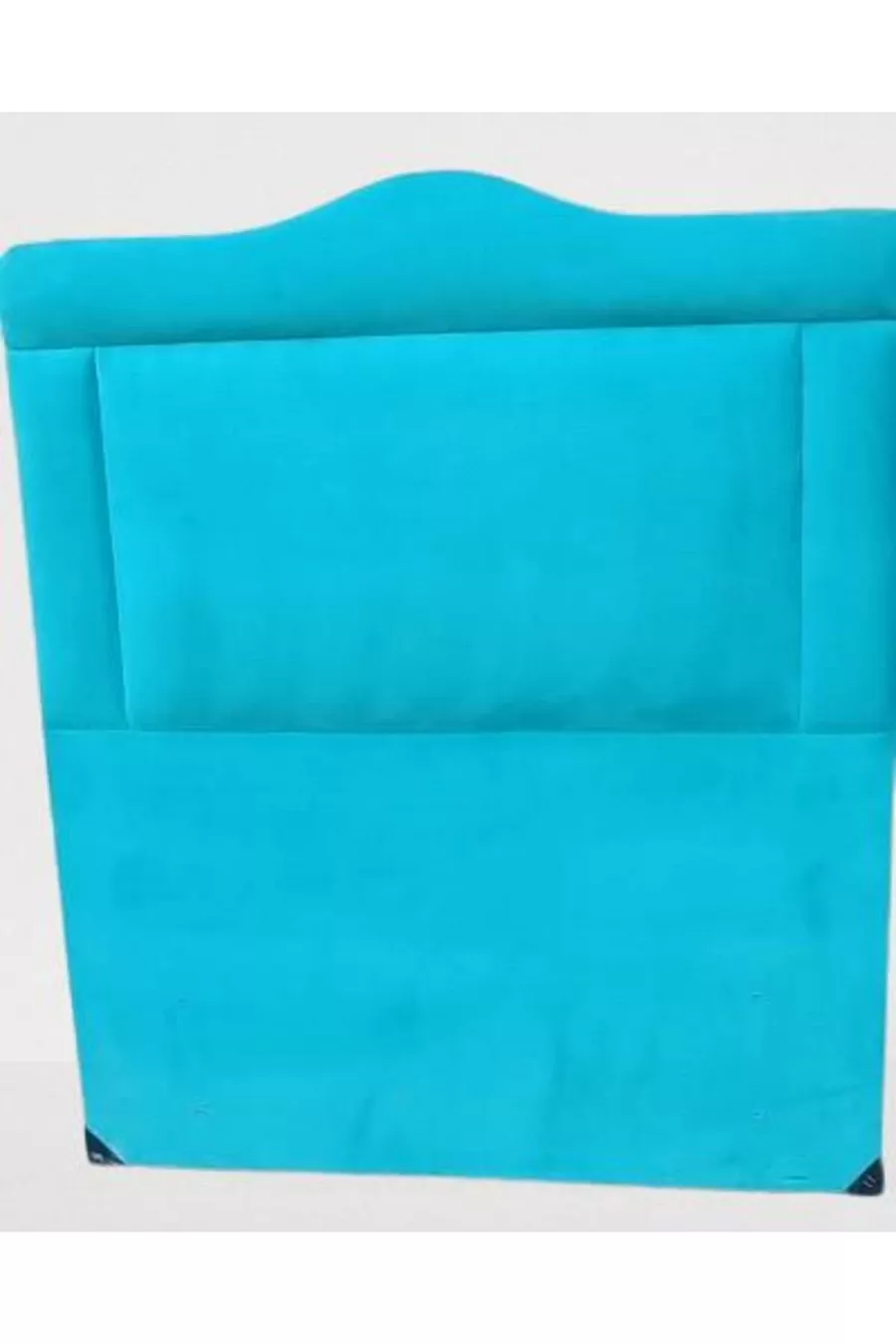 Titre DK Lit Simple Tissu Turquoise Plume Modèle Sculpté Fait Main