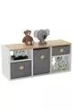 Armoire à jouets Bala Chêne blanc