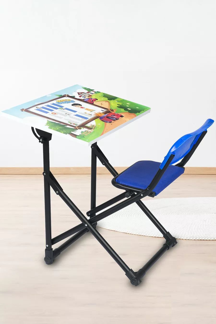 Bureau d'étude pour enfant avec tableau, luxueux, pliant avec chaise